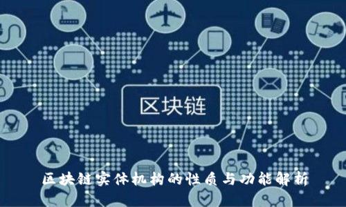 区块链实体机构的性质与功能解析